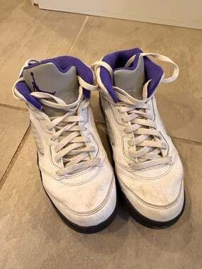 Jordan Air Jordan 5 Retro Concord White Purple Size 2Y